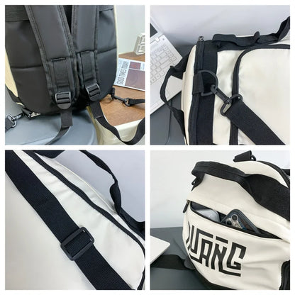 Man Fashion Nylon Travel Backpacks Male Multi-functional Shoulder Bag Sports And Fitness Bag Men High-capacity Crossbody Bags