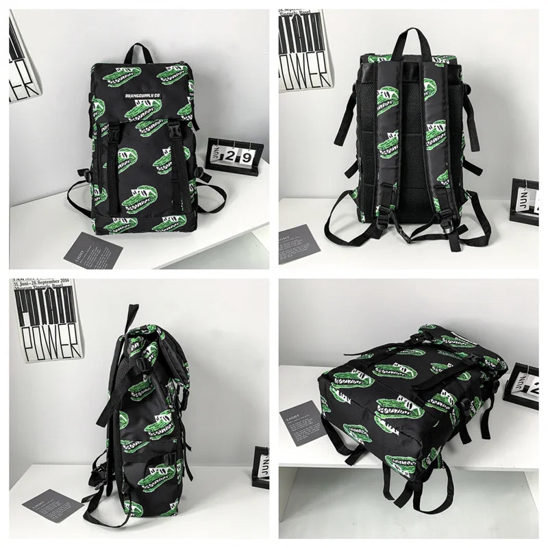 Man Fashion Waterproof Oxford Travel Outdoors Backpacks Male Trend Large-capacity Schoolbags Teenagers High Quality Rucksacks