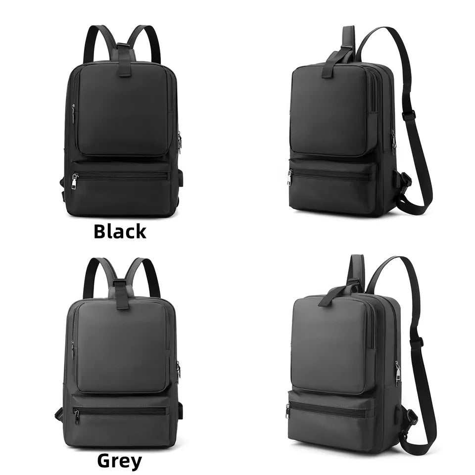 Man Laptop Backpack School Bag For Notebook Business Laptop Computer Bag Travel Shoulder Bag With Usb Charger