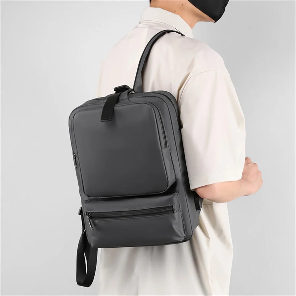 Man Laptop Backpack School Bag For Notebook Business Laptop Computer Bag Travel Shoulder Bag With Usb Charger