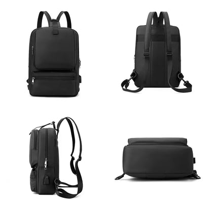 Man Laptop Backpack School Bag For Notebook Business Laptop Computer Bag Travel Shoulder Bag With Usb Charger