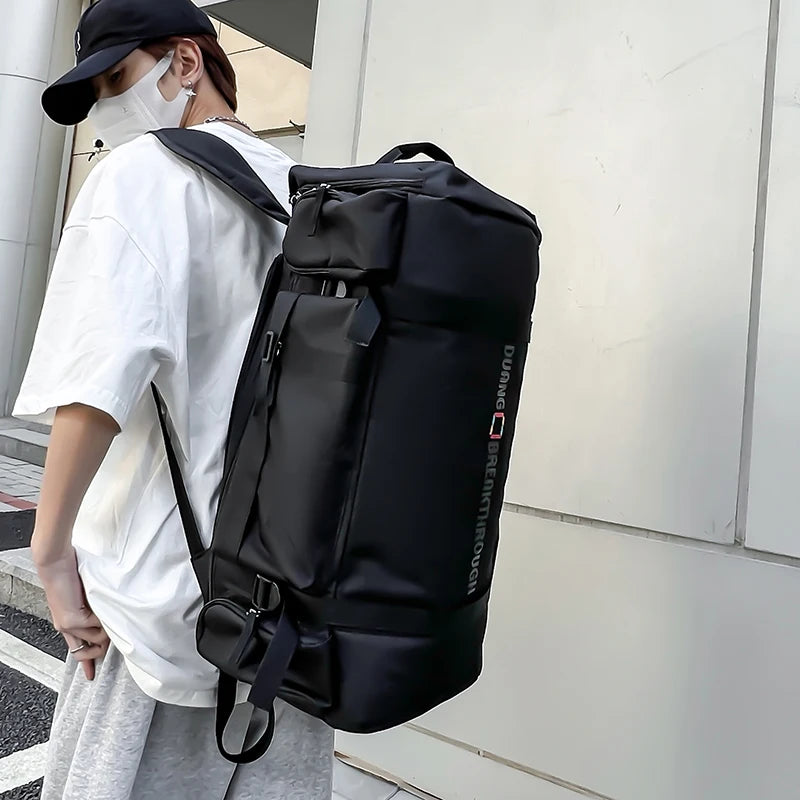 Man Leisure Waterproof Oxford Backpacks Men Large-capacity Luggage Bags Multi-functional Travel Rucksacks Fashion Fitness Bags