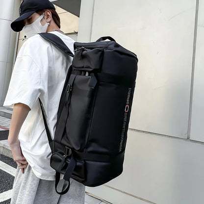 Man Leisure Waterproof Oxford Backpacks Men Large-capacity Luggage Bags Multi-functional Travel Rucksacks Fashion Fitness Bags