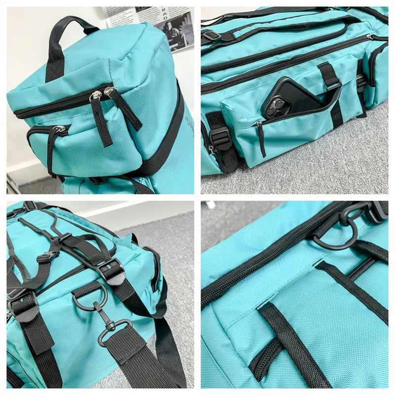 Man Leisure Waterproof Oxford Backpacks Men Large-capacity Luggage Bags Multi-functional Travel Rucksacks Fashion Fitness Bags