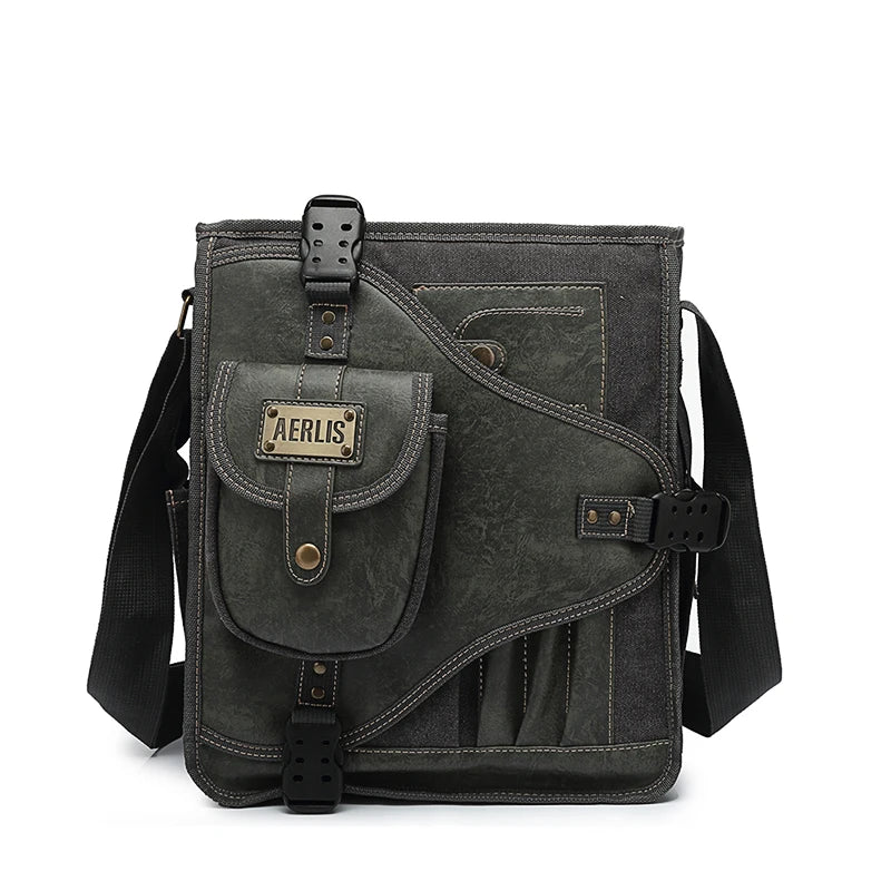 Man Messenger Shoulder Bag 2022 Canvas Business Casual Zipper Handbag Male Satchel Cross Body Bags Men bolsa crossbody bags sacs