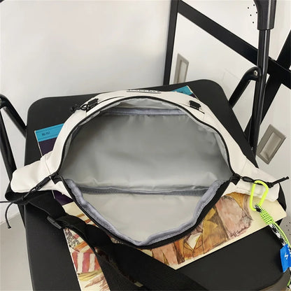 Man Nylon Chest Bag Fashion Pocket Sling Bag Waist Belt Bag Man Sling Chest Bag Fashion Travel Purse Phone Pouch