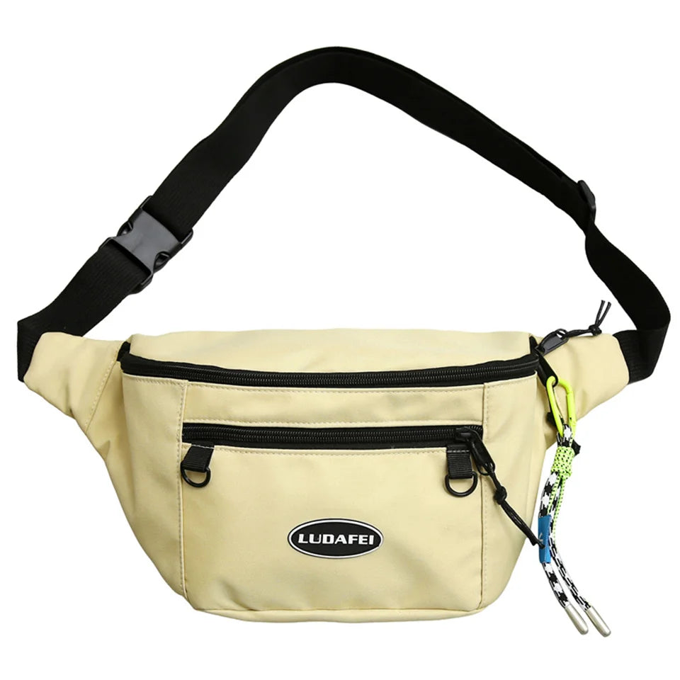 Man Nylon Chest Bag Fashion Pocket Sling Bag Waist Belt Bag Man Sling Chest Bag Fashion Travel Purse Phone Pouch