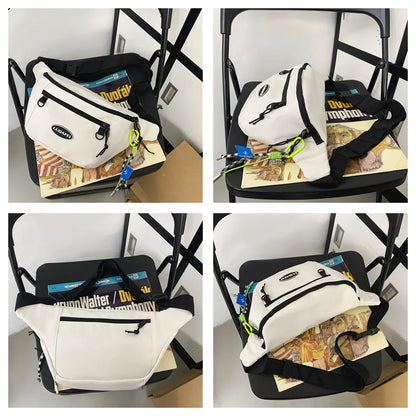 Man Nylon Chest Bag Fashion Pocket Sling Bag Waist Belt Bag Man Sling Chest Bag Fashion Travel Purse Phone Pouch