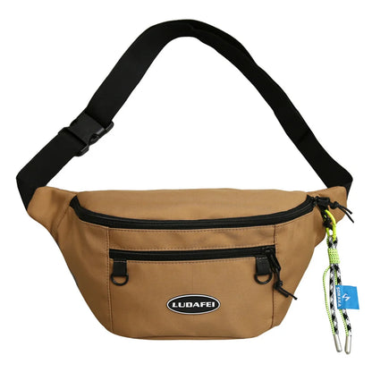 Man Nylon Chest Bag Fashion Pocket Sling Bag Waist Belt Bag Man Sling Chest Bag Fashion Travel Purse Phone Pouch