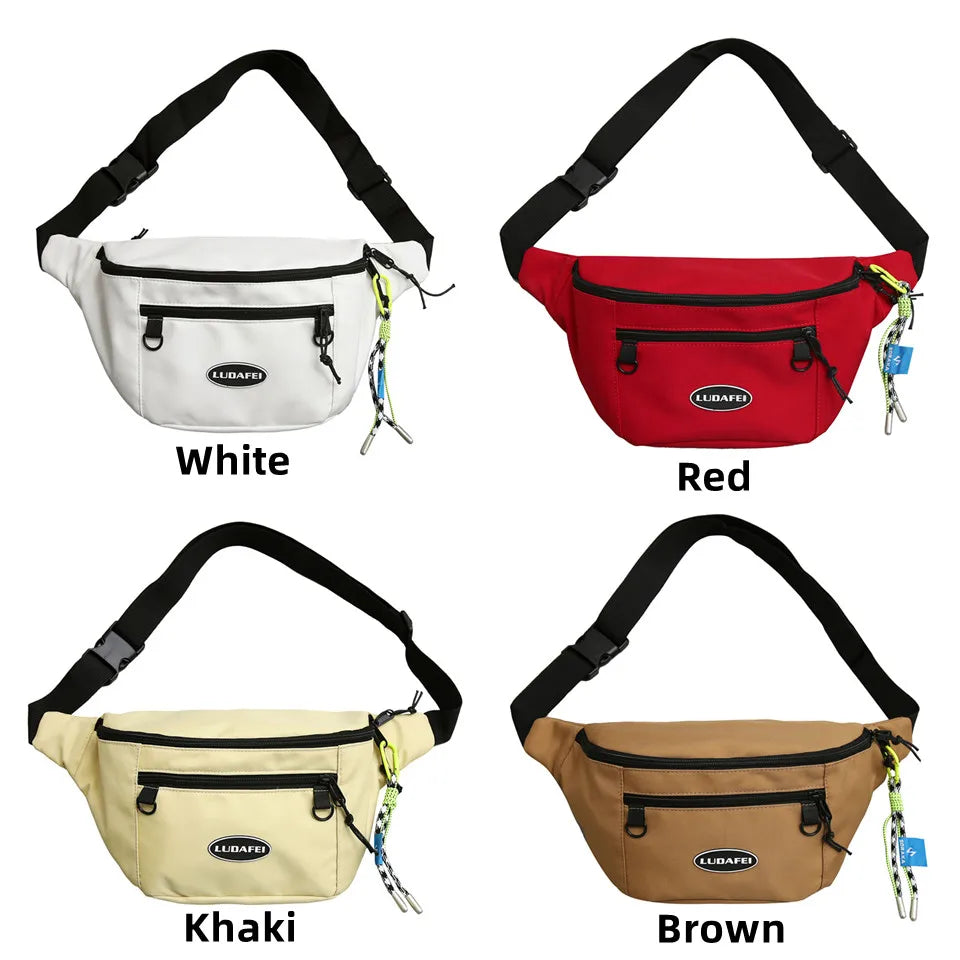 Man Nylon Chest Bag Fashion Pocket Sling Bag Waist Belt Bag Man Sling Chest Bag Fashion Travel Purse Phone Pouch