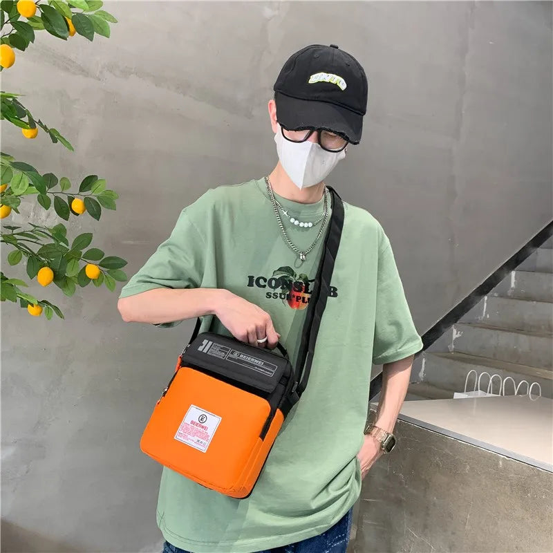 Man Oxford Crossbody Bags Trend Leisure Shoulder Bag For Male Casual Small Sac Tendance Handbag Mini Clutch Pouch Shoulder Bag