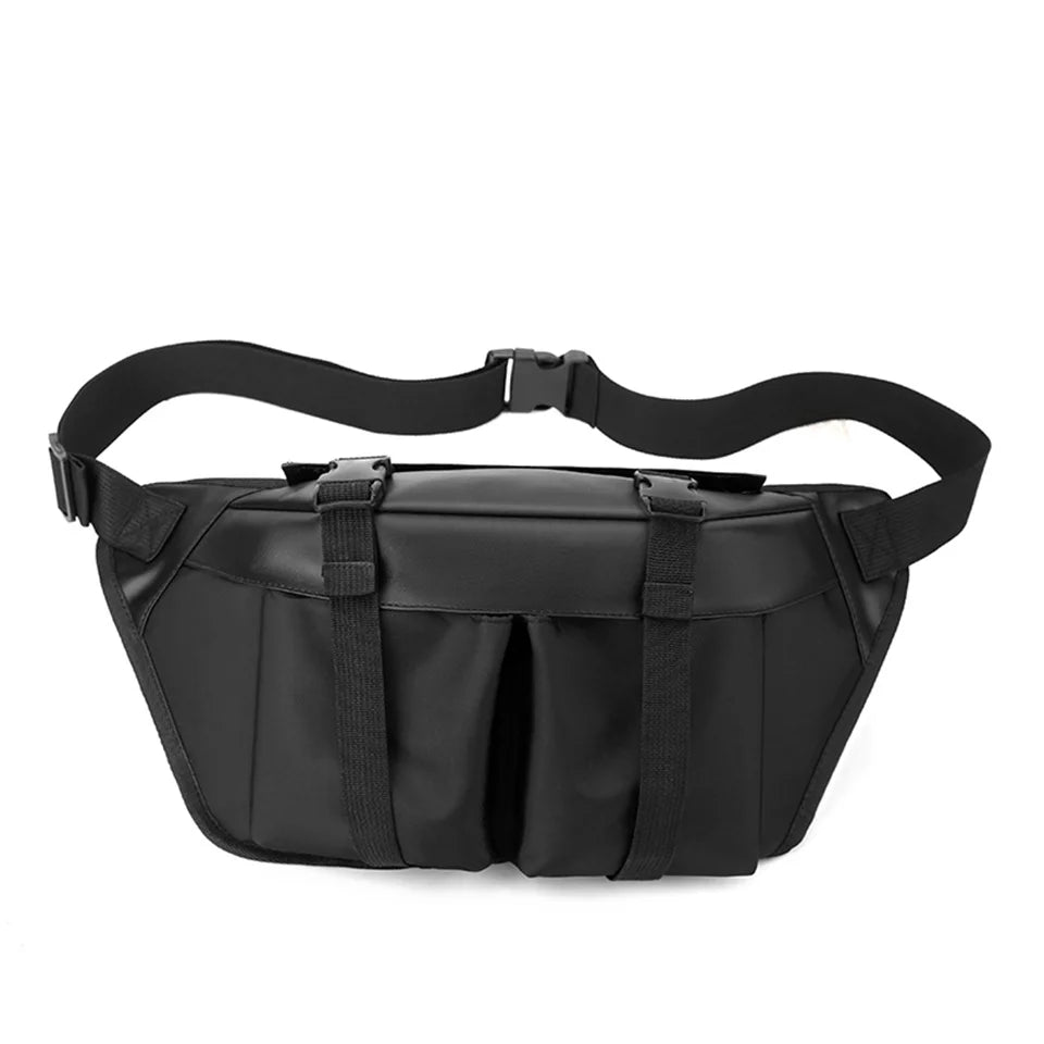 Man Waist Pack Nylon Bag Vintage Crossbody Bag Men's Business Sling Bags Travel Male Casual Waist Pack Shoulder Bag