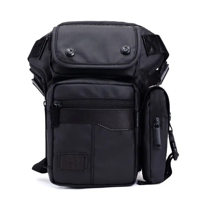 Man belt pouch waist pack quality canvas Waterproof design casual waist bag military leg bag motorcycle thigh pocket