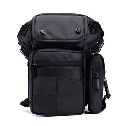 Man belt pouch waist pack quality canvas Waterproof design casual waist bag military leg bag motorcycle thigh pocket