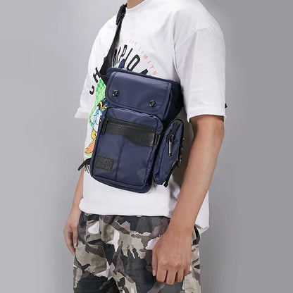 Man belt pouch waist pack quality canvas Waterproof design casual waist bag military leg bag motorcycle thigh pocket