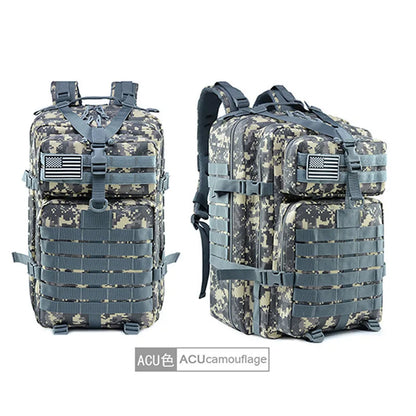 Man‘s Backpack Trekking Camping Camouflage Bags Rucksacks 45/25L Large Capacity Waterproof Hunting Back Pack Sport Fishing Bag