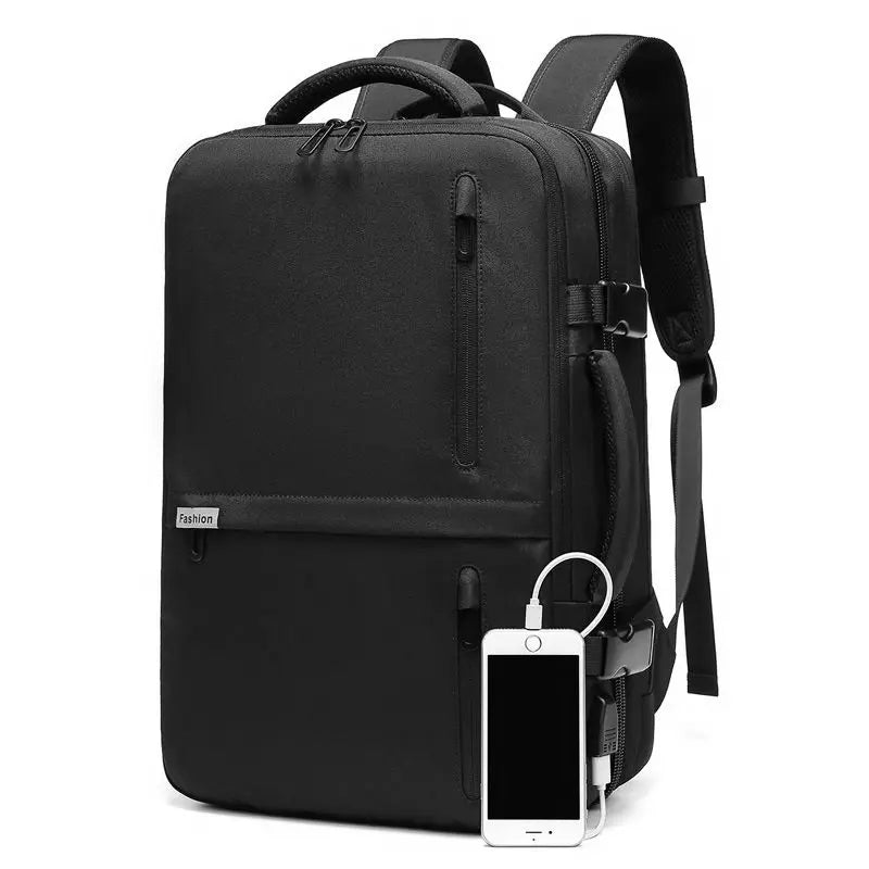 Man's Business Backpack High-Quality Notebook Backbag USB Charging Laptop Bag Waterproof Daypacks Mochila Luxury Young Rucksack