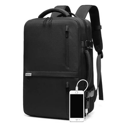 Man's Business Backpack High-Quality Notebook Backbag USB Charging Laptop Bag Waterproof Daypacks Mochila Luxury Young Rucksack