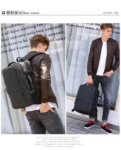 Man's Business Backpack High-Quality Notebook Backbag USB Charging Laptop Bag Waterproof Daypacks Mochila Luxury Young Rucksack