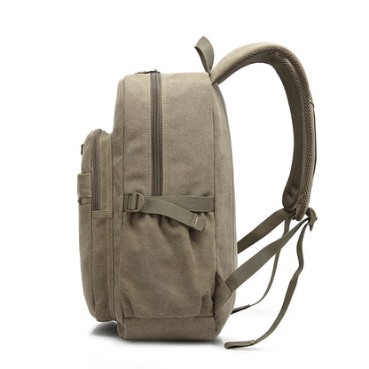 Man's Canvas Backpack Travel Schoolbag Male Backpack Men Large Capacity Rucksack Shoulder School Bag Mochila Escolar