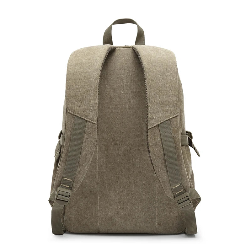 Man's Canvas Backpack Travel Schoolbag Male Backpack Men Large Capacity Rucksack Shoulder School Bag Mochila Escolar