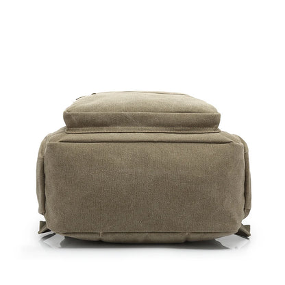 Man's Canvas Backpack Travel Schoolbag Male Backpack Men Large Capacity Rucksack Shoulder School Bag Mochila Escolar