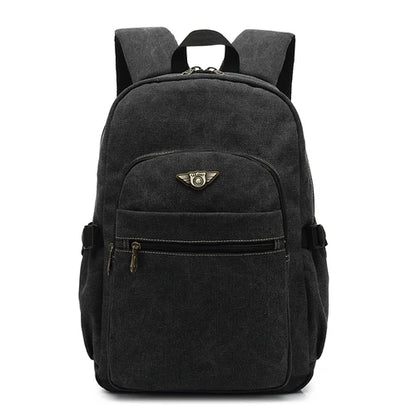 Man's Canvas Backpack Travel Schoolbag Male Backpack Men Large Capacity Rucksack Shoulder School Bag Mochila Escolar