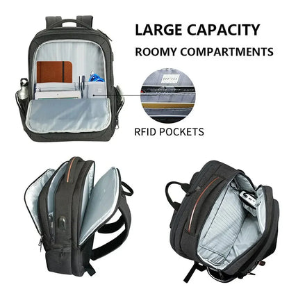 Man's Multifunction Laptop Computer For Men Waterproof Notebook USB Charging Bag Quality Large Capacity Travel Backpack