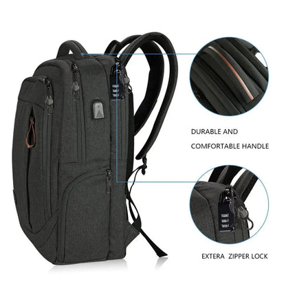Man's Multifunction Laptop Computer For Men Waterproof Notebook USB Charging Bag Quality Large Capacity Travel Backpack
