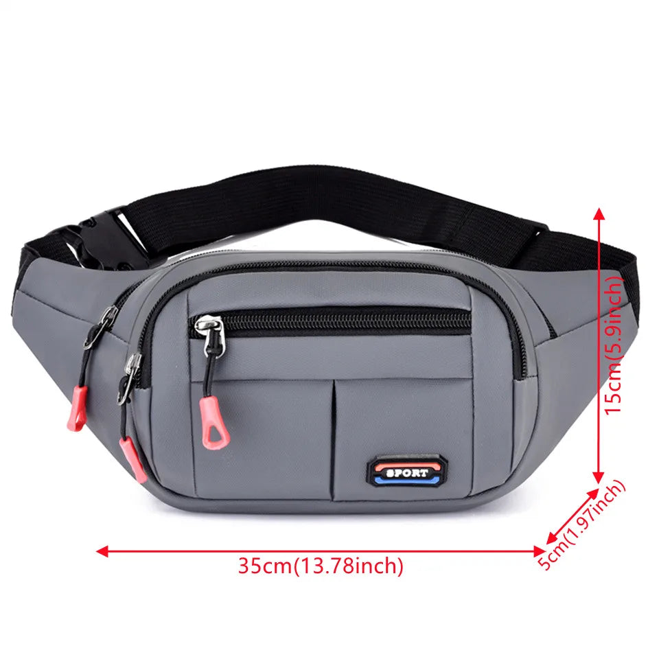 Man's Oxford Chest Bag Man Casual Fashion Male Chest Pack High Quality Casual Waist Pack