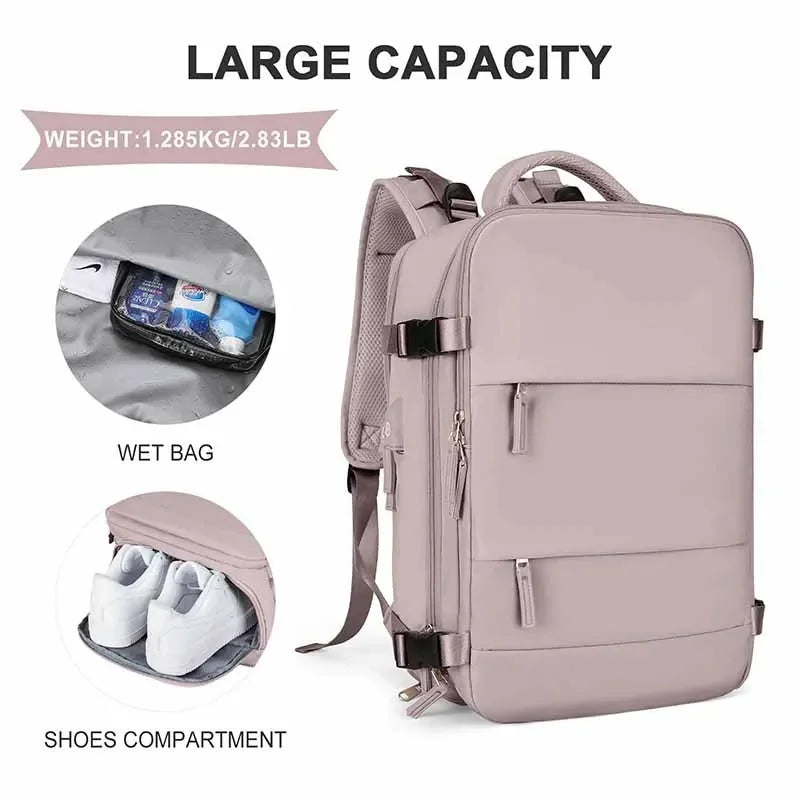 Man's Travel Backpack Plane Large Multifunction Luggage Lightweight Waterproof Girls Gym Bag Laptop Business Carry On Bagpacks