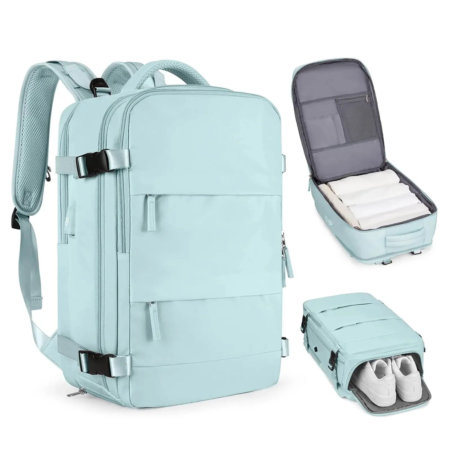 Man's Travel Backpack Plane Large Multifunction Luggage Lightweight Waterproof Girls Gym Bag Laptop Business Carry On Bagpacks