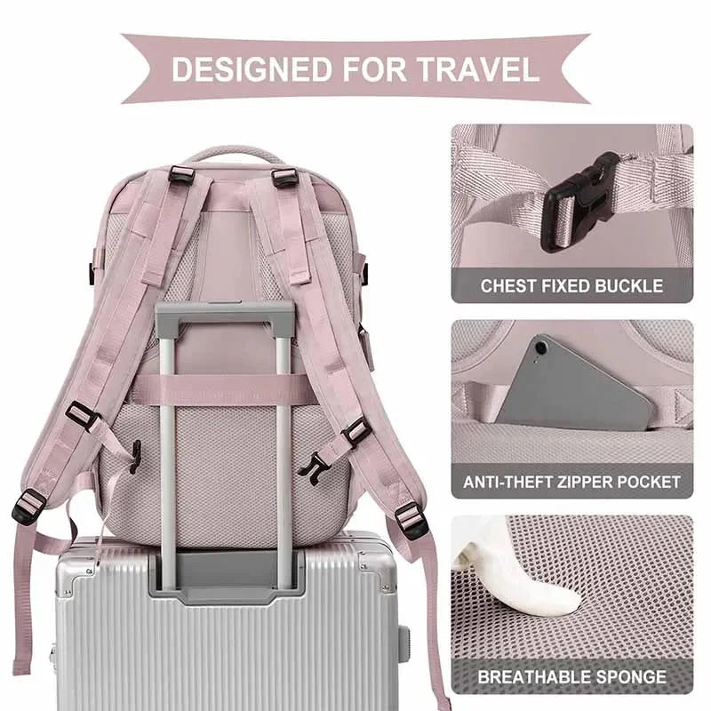 Man's Travel Backpack Plane Large Multifunction Luggage Lightweight Waterproof Girls Gym Bag Laptop Business Carry On Bagpacks