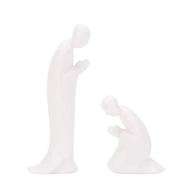 Manufacturers Selling Chinese White Porcelain, Little Monk, Zen Prayer, Buddha Statue, Chinese Decoration, Desktop Sculptur