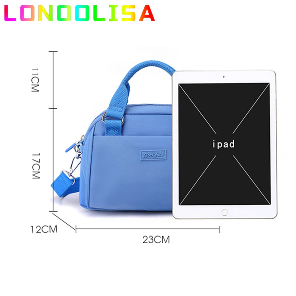 Many Colors Women's Nylon Handbags and Purses Luxury Designer Shoulder Messenger Bag High Quality Casual Shopper Crossbody Sac