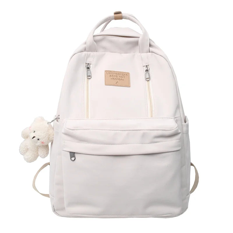 Many Pocket Women Backpack High Quality Youth Waterproof Backpacks for Teenage Girls Female School Shoulder Bag Bagpack