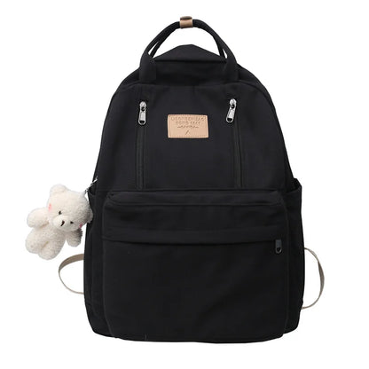 Many Pocket Women Backpack High Quality Youth Waterproof Backpacks for Teenage Girls Female School Shoulder Bag Bagpack