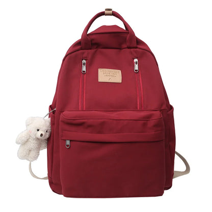 Many Pocket Women Backpack High Quality Youth Waterproof Backpacks for Teenage Girls Female School Shoulder Bag Bagpack