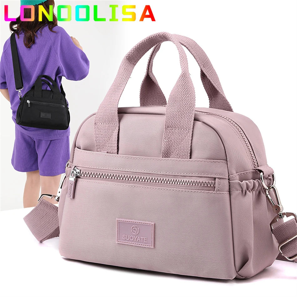 Many Pockets Casual Tote Women Shoulder Waterproof Handbag Travel Crossbody Messenger Sac Large Capacity Hand Bag for Lady 2022
