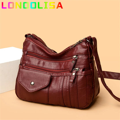 Many Pockets Sac A Main Women's Messenger Bag Summer Style Fashion Shoulder Sac 2022 Super Soft Leather Crossbody Bags for Women