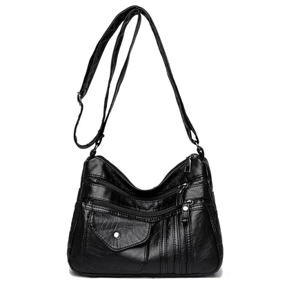 Many Pockets Sac A Main Women's Messenger Bag Summer Style Fashion Shoulder Sac 2022 Super Soft Leather Crossbody Bags for Women