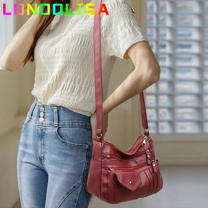 Many Pockets Sac A Main Women's Messenger Bag Summer Style Fashion Shoulder Sac 2022 Super Soft Leather Crossbody Bags for Women