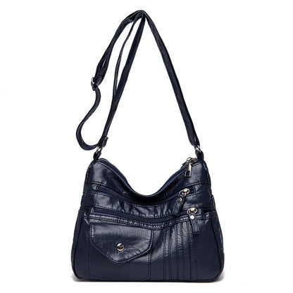 Many Pockets Sac A Main Women's Messenger Bag Summer Style Fashion Shoulder Sac 2022 Super Soft Leather Crossbody Bags for Women