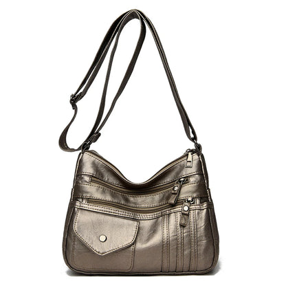 Many Pockets Sac A Main Women's Messenger Bag Summer Style Fashion Shoulder Sac 2022 Super Soft Leather Crossbody Bags for Women