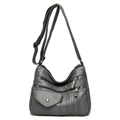 Many Pockets Sac A Main Women's Messenger Bag Summer Style Fashion Shoulder Sac 2022 Super Soft Leather Crossbody Bags for Women