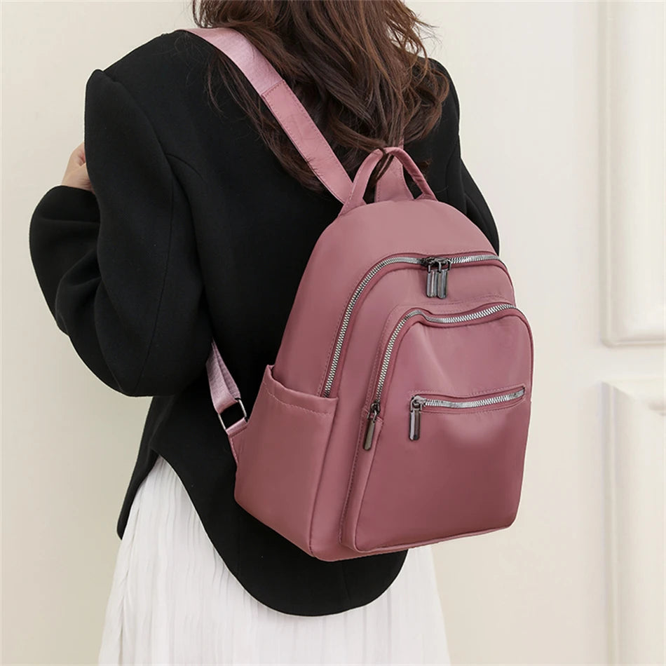 Many Pockets Women's Quality Back Pack Female Anti-theft Backpack School Bags for Teenagers Girl Large Nylon Rucksacks Mochilas