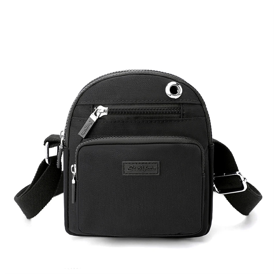 Many Pockets Women's Shoulder Bag Waterproof Nylon Handbag Travel Crossbody Sac Large Capacity Top-handle Bags for Ladies 2022