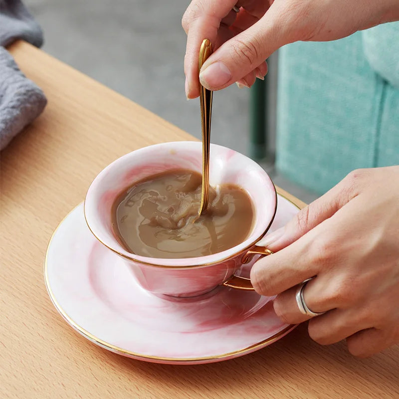 Marble Coffee Cup Heart Shaped Ceramic Milk Cup Sauce Nordic Style Morning Tea Cups Breakfast Porcelain Cup Drop Shipping