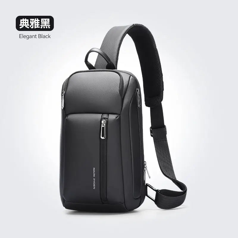 Mark Ryden 11 Handbag Trendy Waterproof Materials Men Chest Bag with Large Capacity Fashion Multi-Pockets Slim bag for male