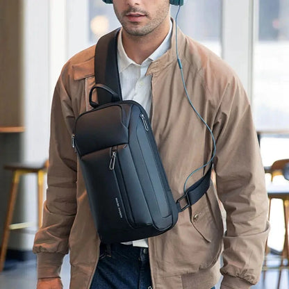 Mark Ryden 11 Handbag Trendy Waterproof Materials Men Chest Bag with Large Capacity Fashion Multi-Pockets Slim bag for male